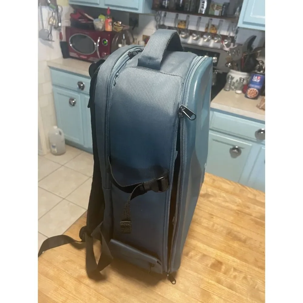Mosiso blue hardback waterproof camera backpack bag with padded storage